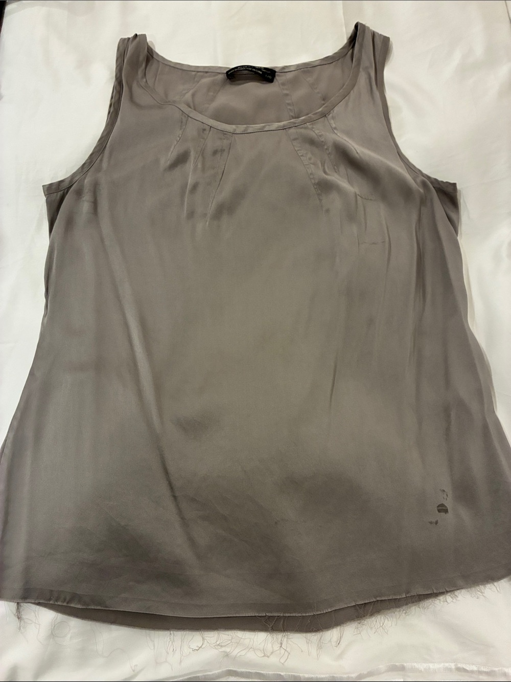 Club Monaco Grey Silk Camisole